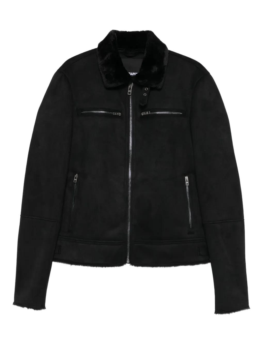 【Patrizia Pepe】ネイビーレザージャケット PATRIZIA PEPE ネイビーレザーライダースジャケット 海外