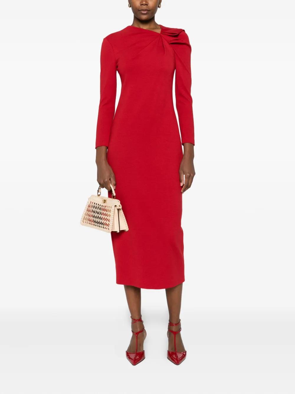 red boat neck dress Boden Women's Boat Neck Mix Dress in Red