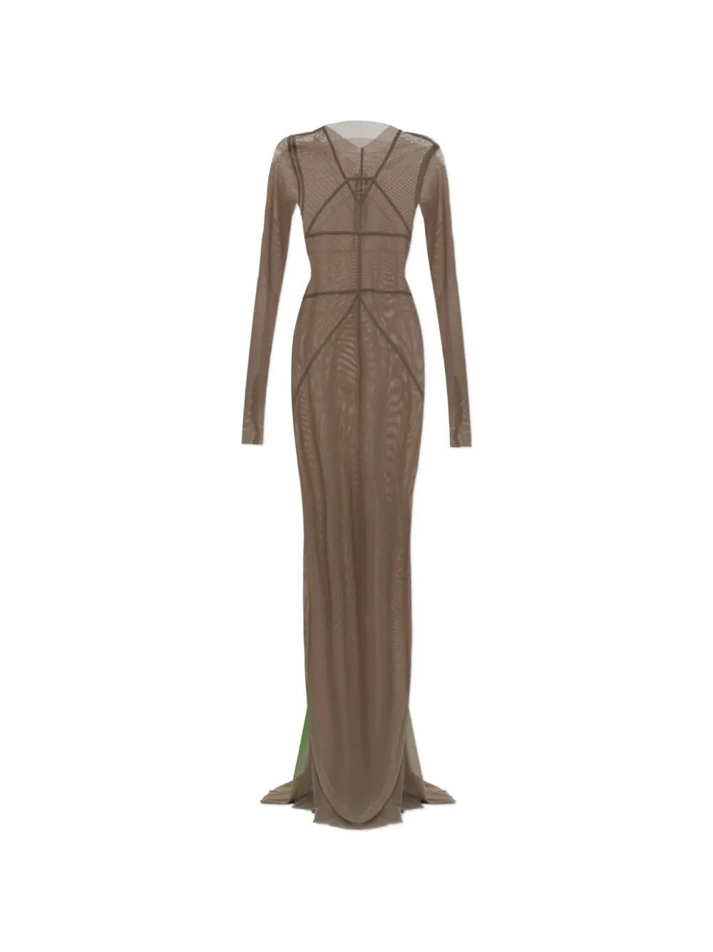 rick owens sheer dress Rick Owens Women's Combo Slip Gown - Black
