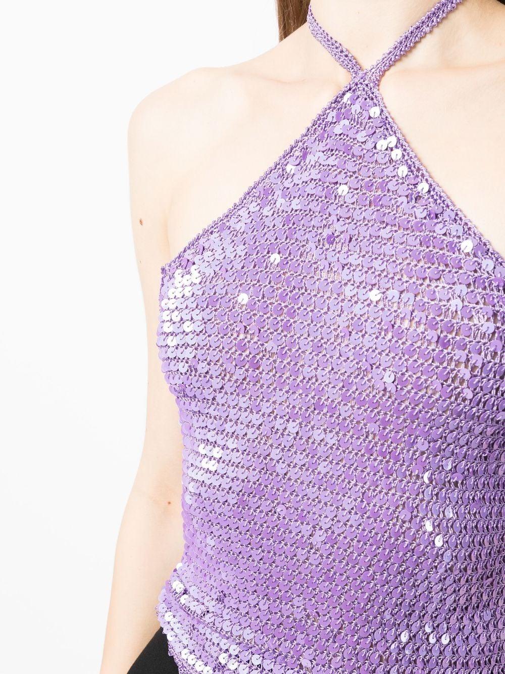 Purple Sequin Top