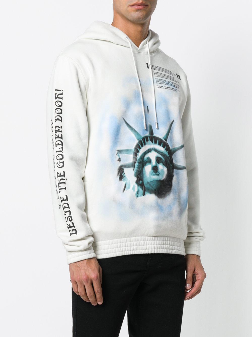 off white hoodie statue of liberty