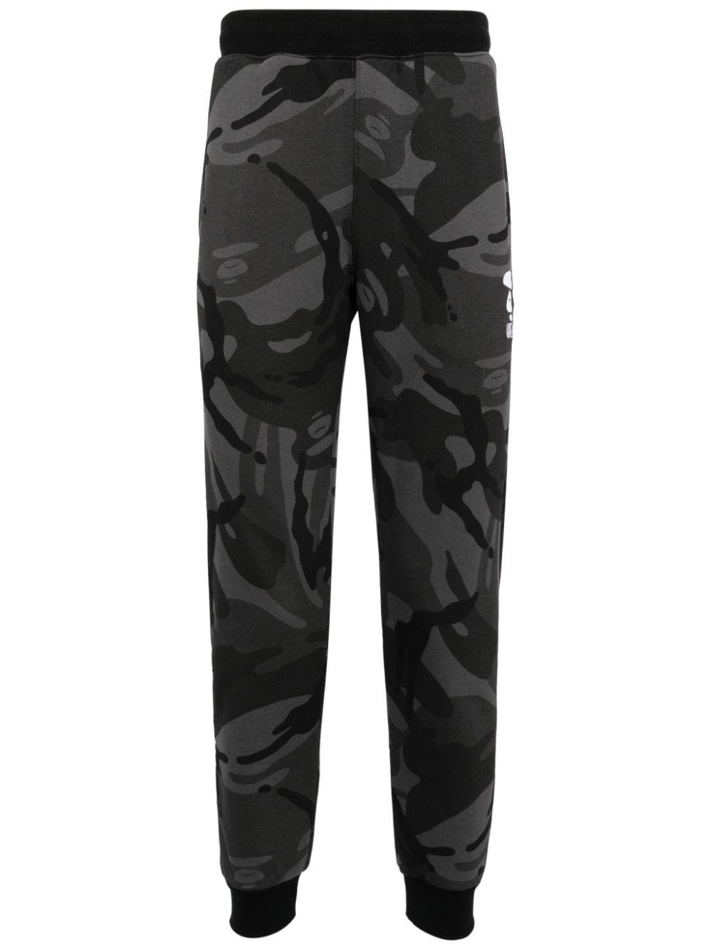 Aape By A Bathing Ape Camouflage Print Tapered Track Pants in Black for Men Lyst UK