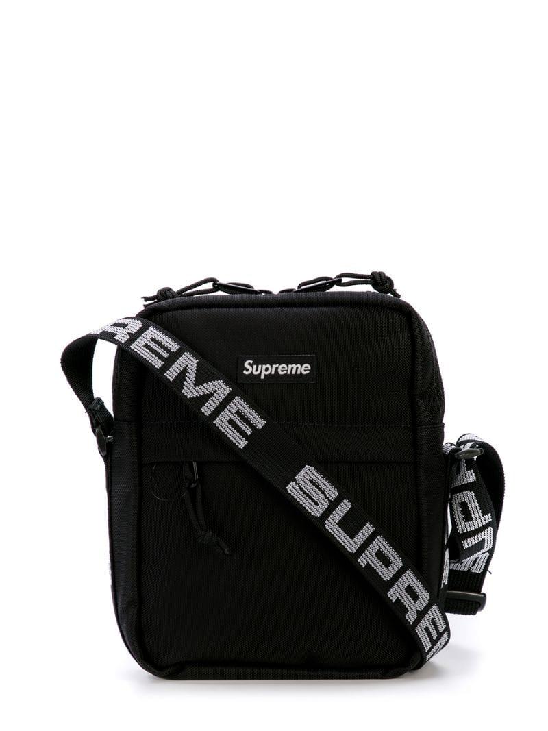 カラー ヤフオク! - Supreme Shoulder Bag Black Silver 1.8L 18aw 2 ブラック