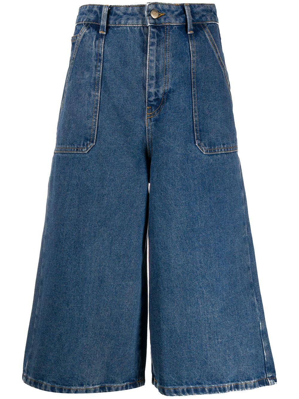 Jupe culotte en jean Ba sh en coloris Bleu Lyst