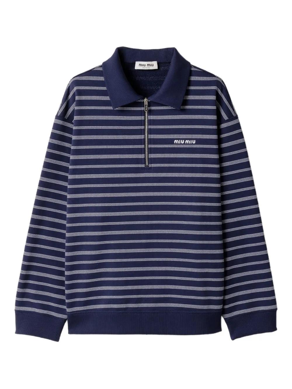 Tシャツ・カットソー Miu Miu Half-Zip Pullover With Polo Collar Miu Miu T-shirts for Women | Online Sale up to 34% off | Lyst