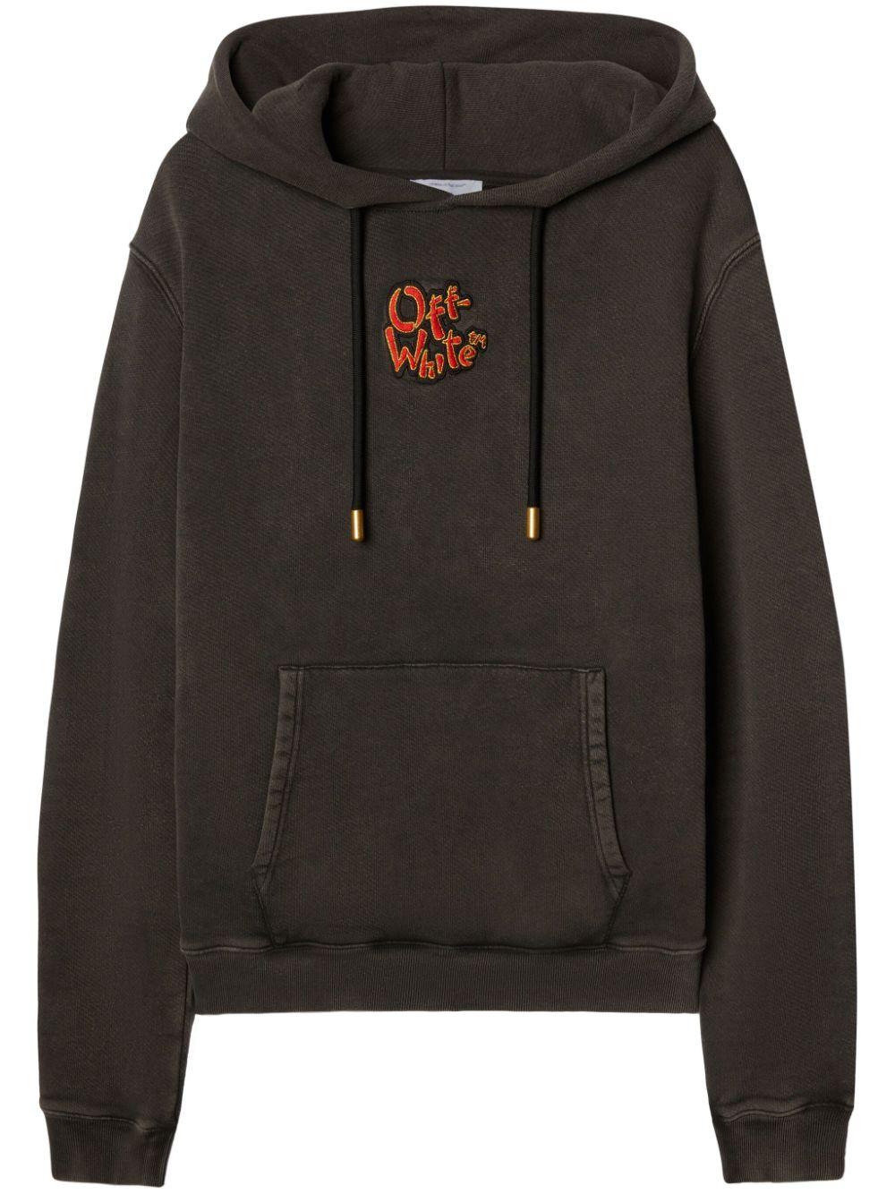 Off-White Arrows-motif organic-cotton hoodie