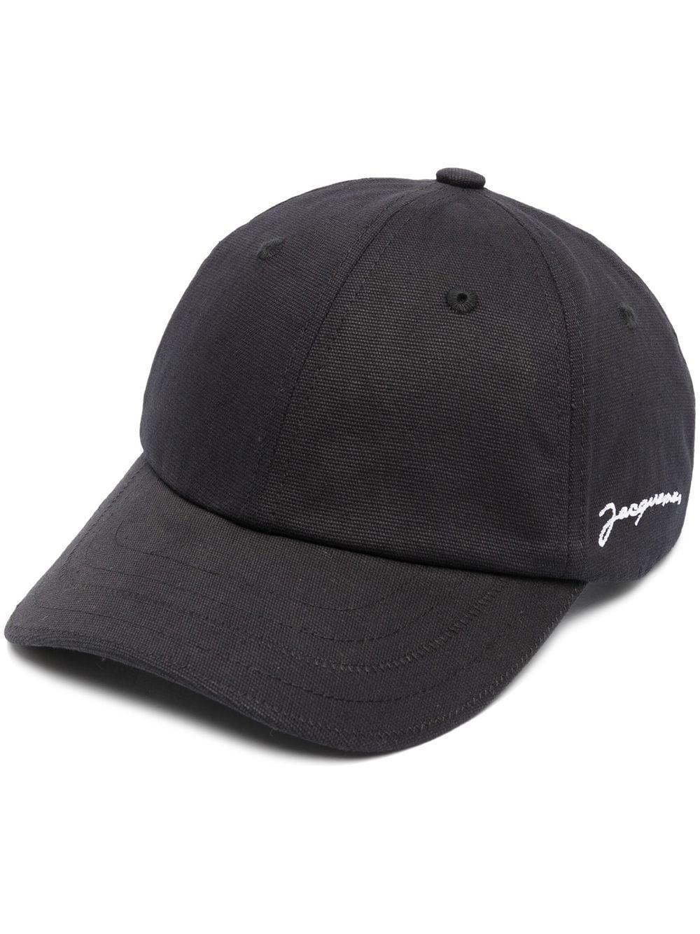 Jacquemus Casquette Logo-embroidered Cap in Black | Lyst
