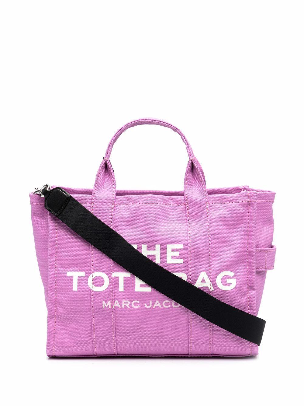 MARC JACOBS Cotton Canvas Small The Traveler Tote Bag Tie Dye Pink 965916