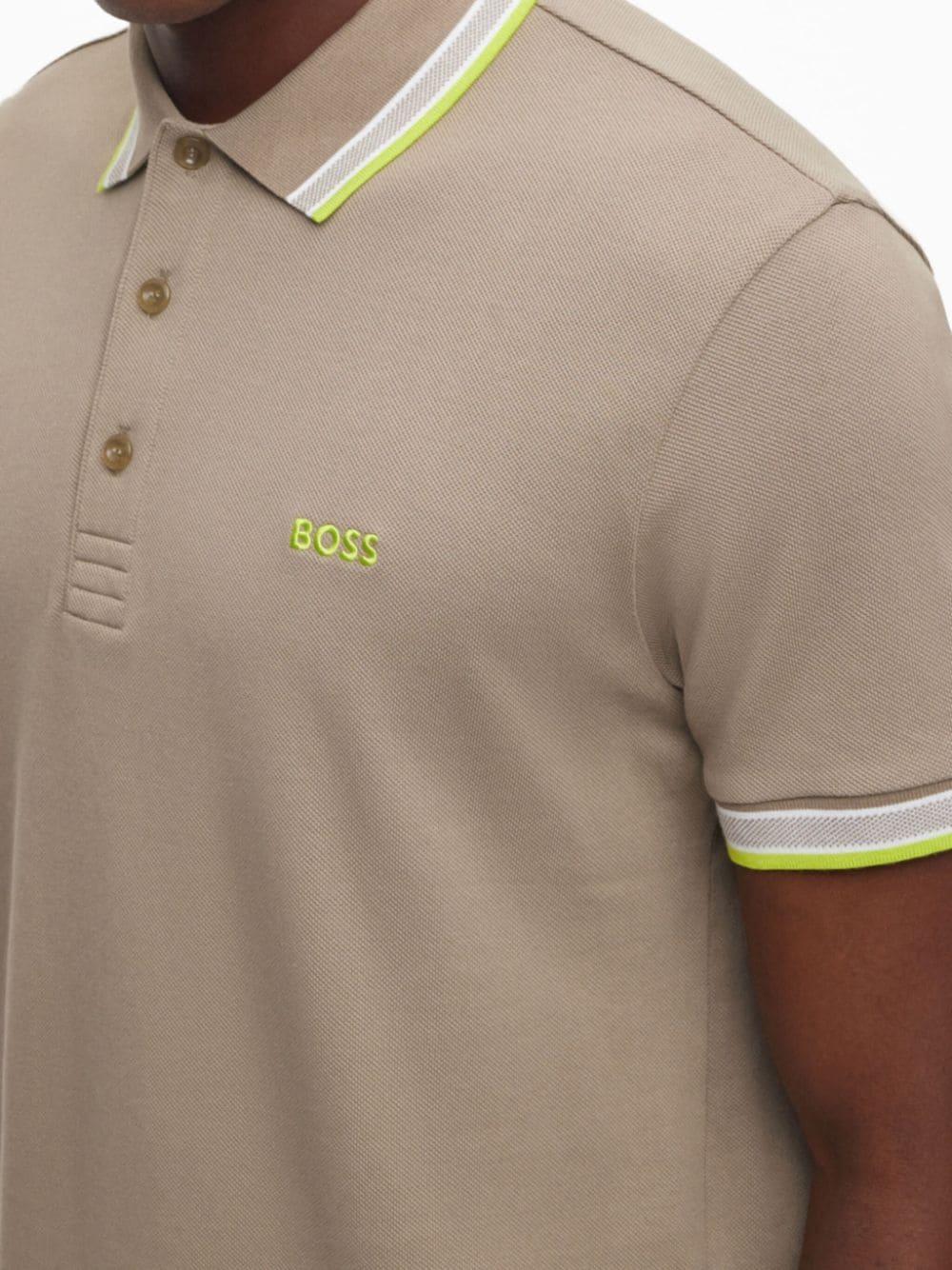 Hugo boss grey hot sale and yellow polo
