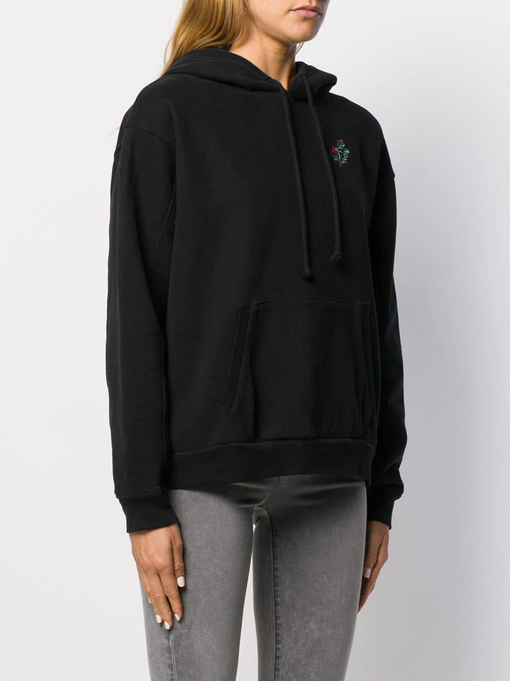 Levi's Cotton Floral Embroidered Hoodie in Black | Lyst