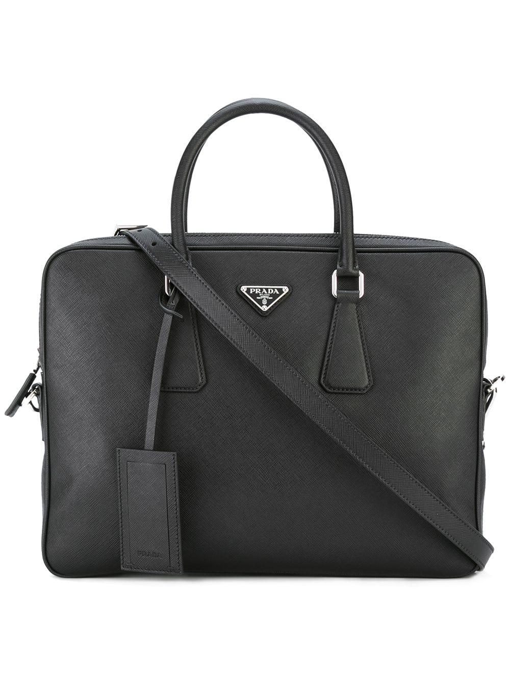 Prada Classic Briefcase in Black for Men - Save 24% - Lyst