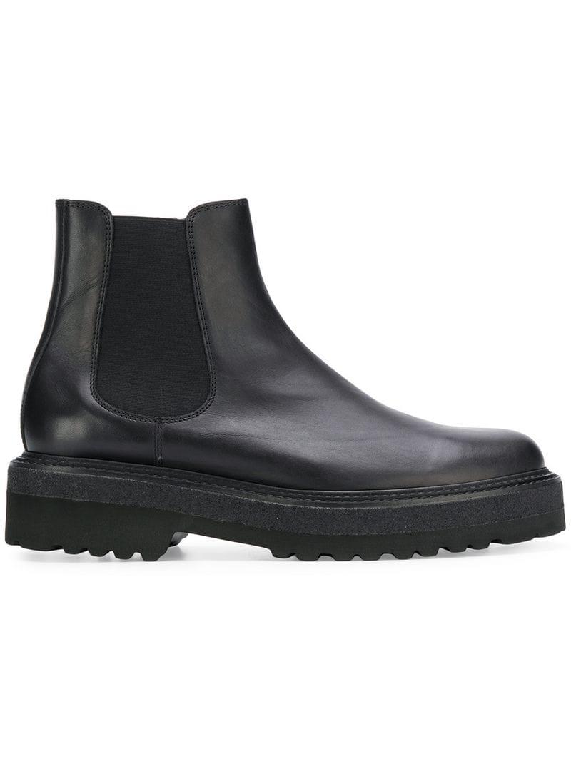 Neil Barrett Leather Chunky Sole Chelsea Boots in Black for Men - Lyst