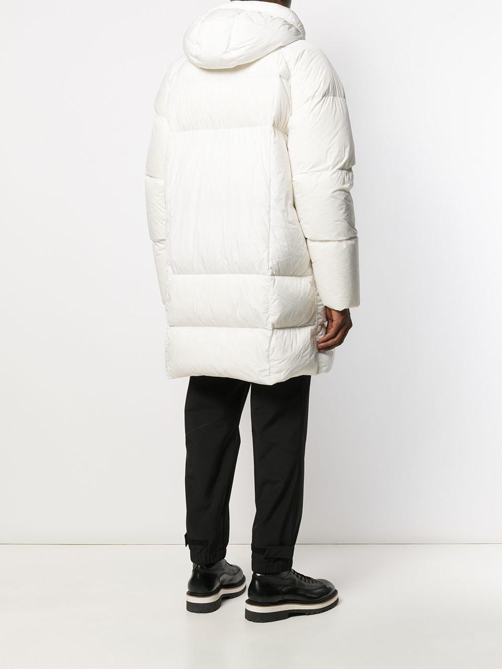 stone island hooded puffer jacket