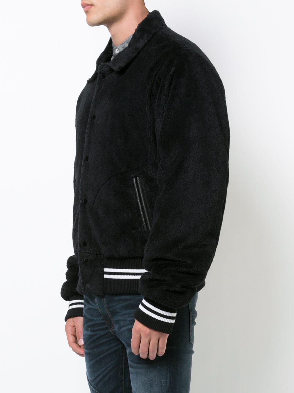 Amiri Cotton Sherpa Band Jacket in 
