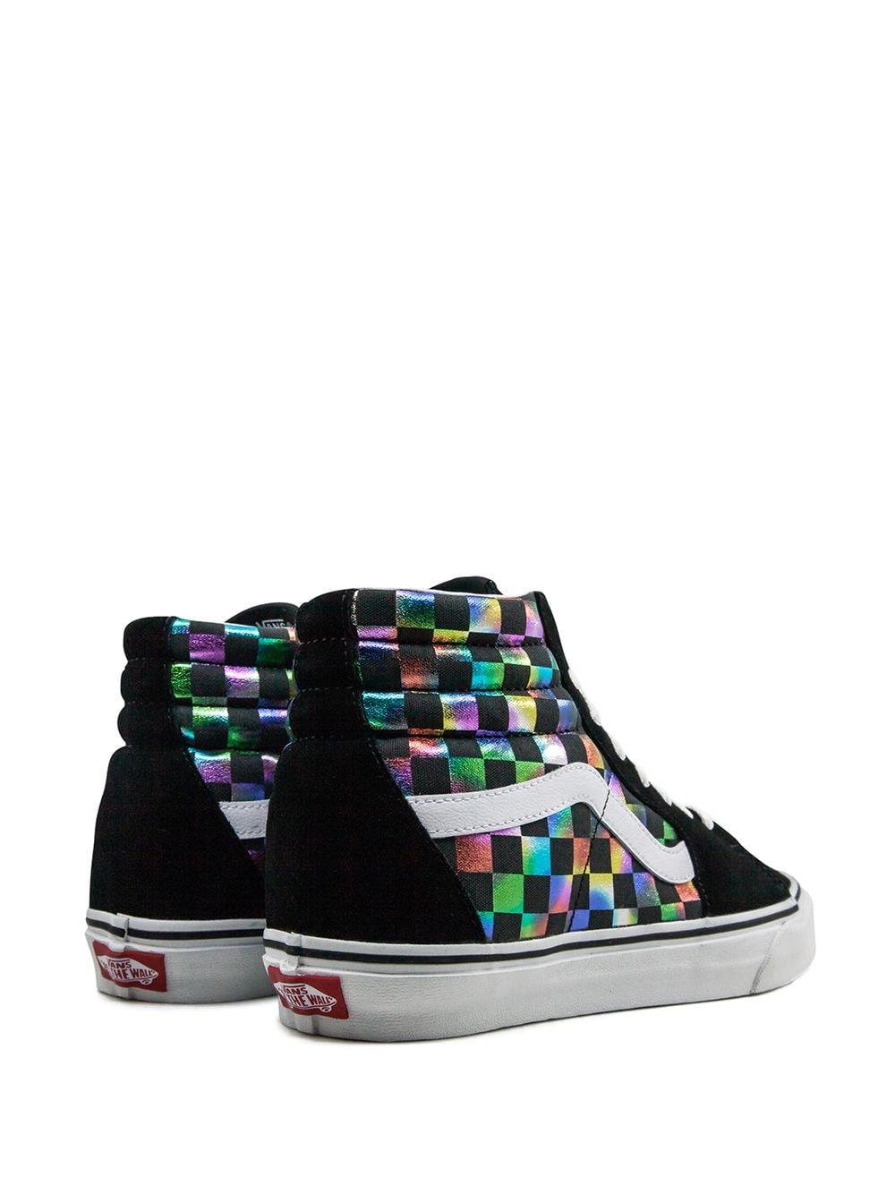 iridescent check vans