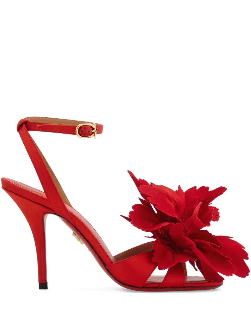 サンダル・ミュール Ferragamo Florenza Crystal-Embellished Slingback Heel Ferragamo Womens Florenza Crystal-Embellished Slingback Heel