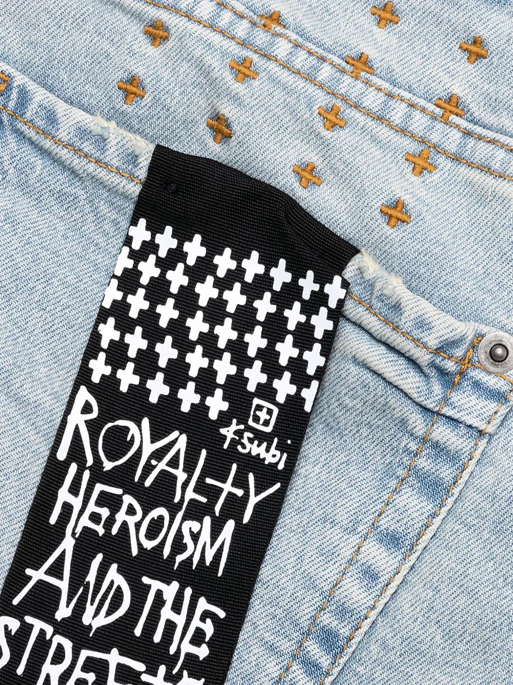 Ksubi Logo-Print Jeans in Blue for Men Lyst