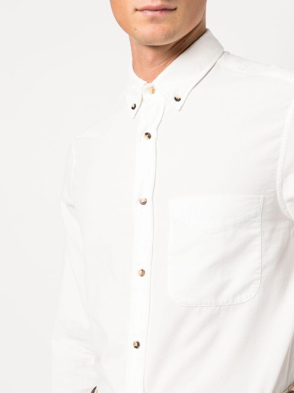 Brunello Cucinelli - Men - Button-Down Collar Cotton-Corduroy Shirt Neutrals - L
