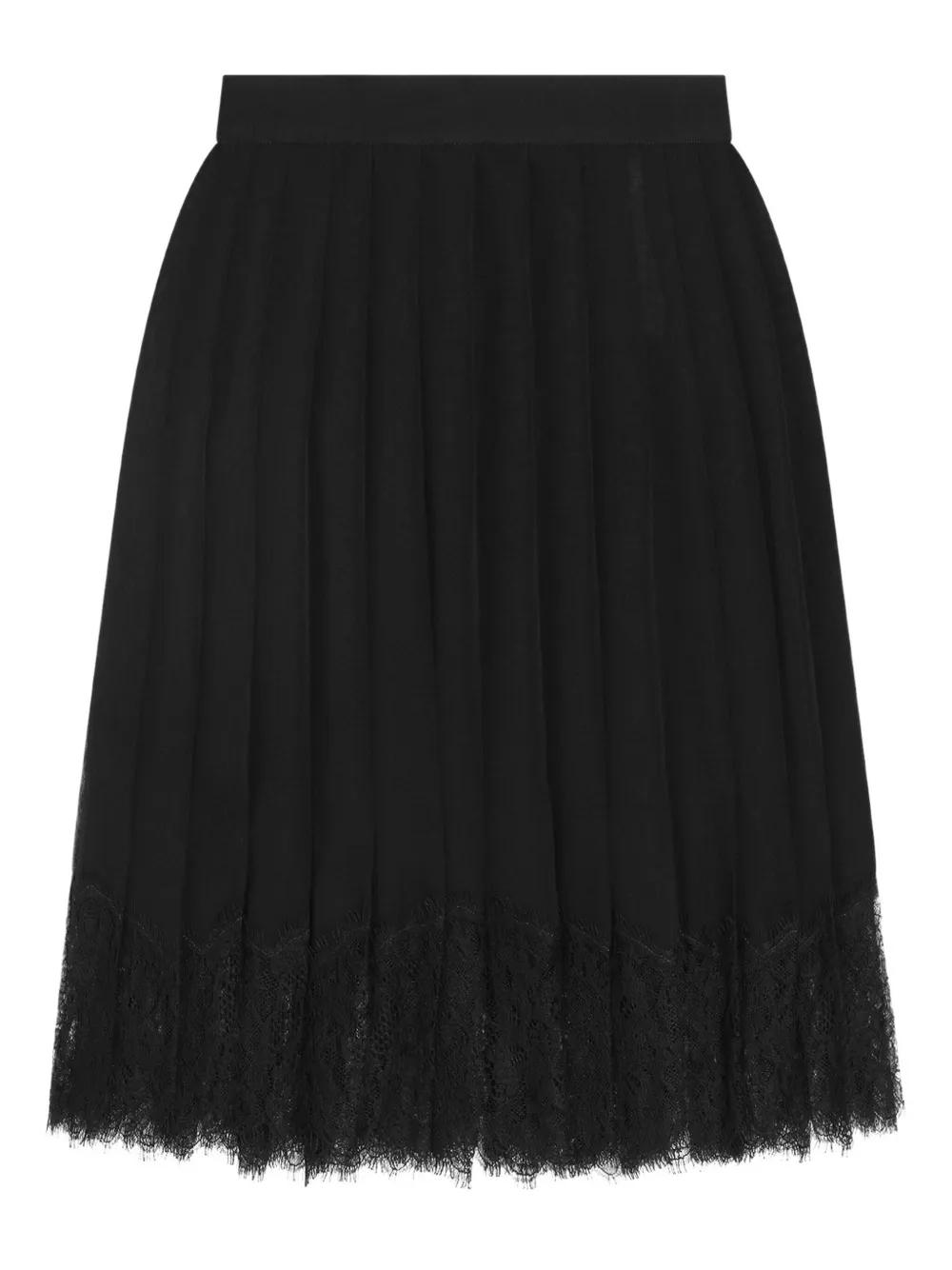 ミニスカート Dolce & Gabbana Black Stretch Lace Mini Skirt Dolce Gabbana Black Stretch Lace Mini Skirt – LOZURI®