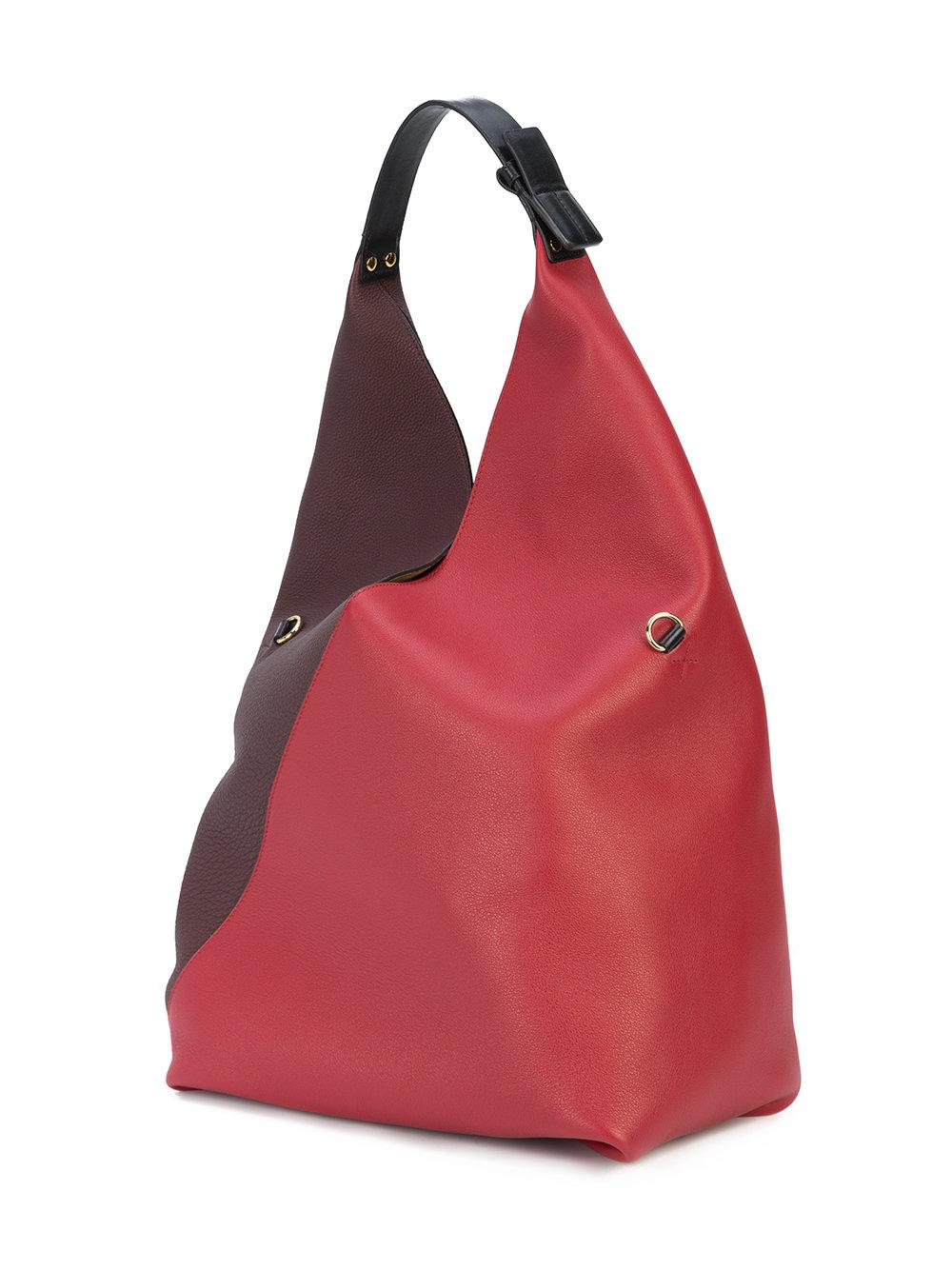 Loewe Leather Sling Shoulder Bag in Red Lyst