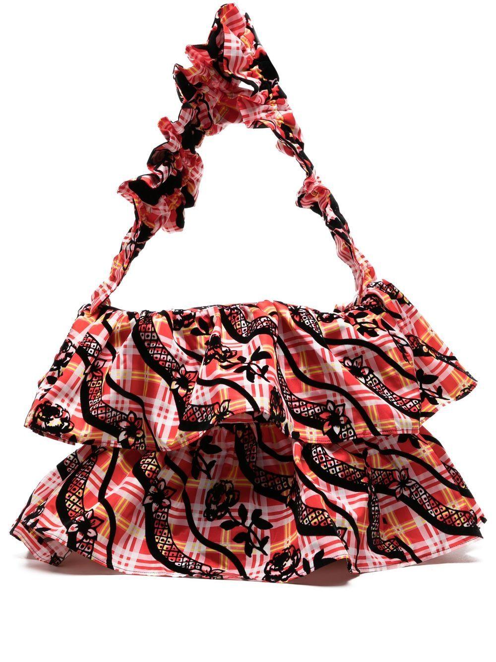 Chopova Lowena Layered Tartan Shoulder Bag | Lyst Canada