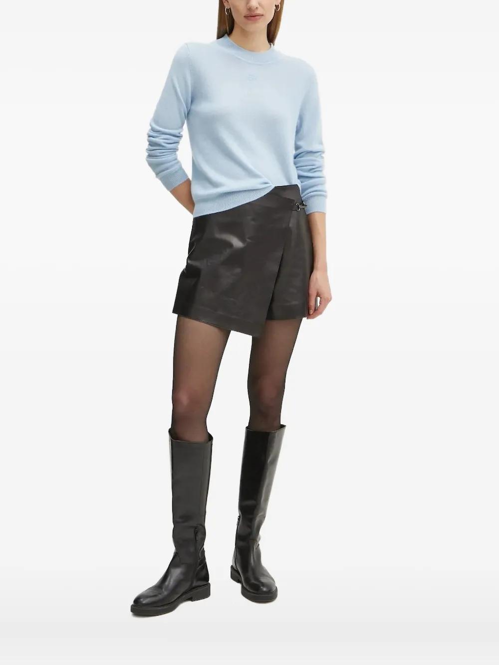 売れ筋商品|||カールラガーフェルド ニット&セーター アウター レディース Petite Ribbed Polo Sweater Chambray Blue Karl Lagerfeld Sweaters and pullovers for Women | Online