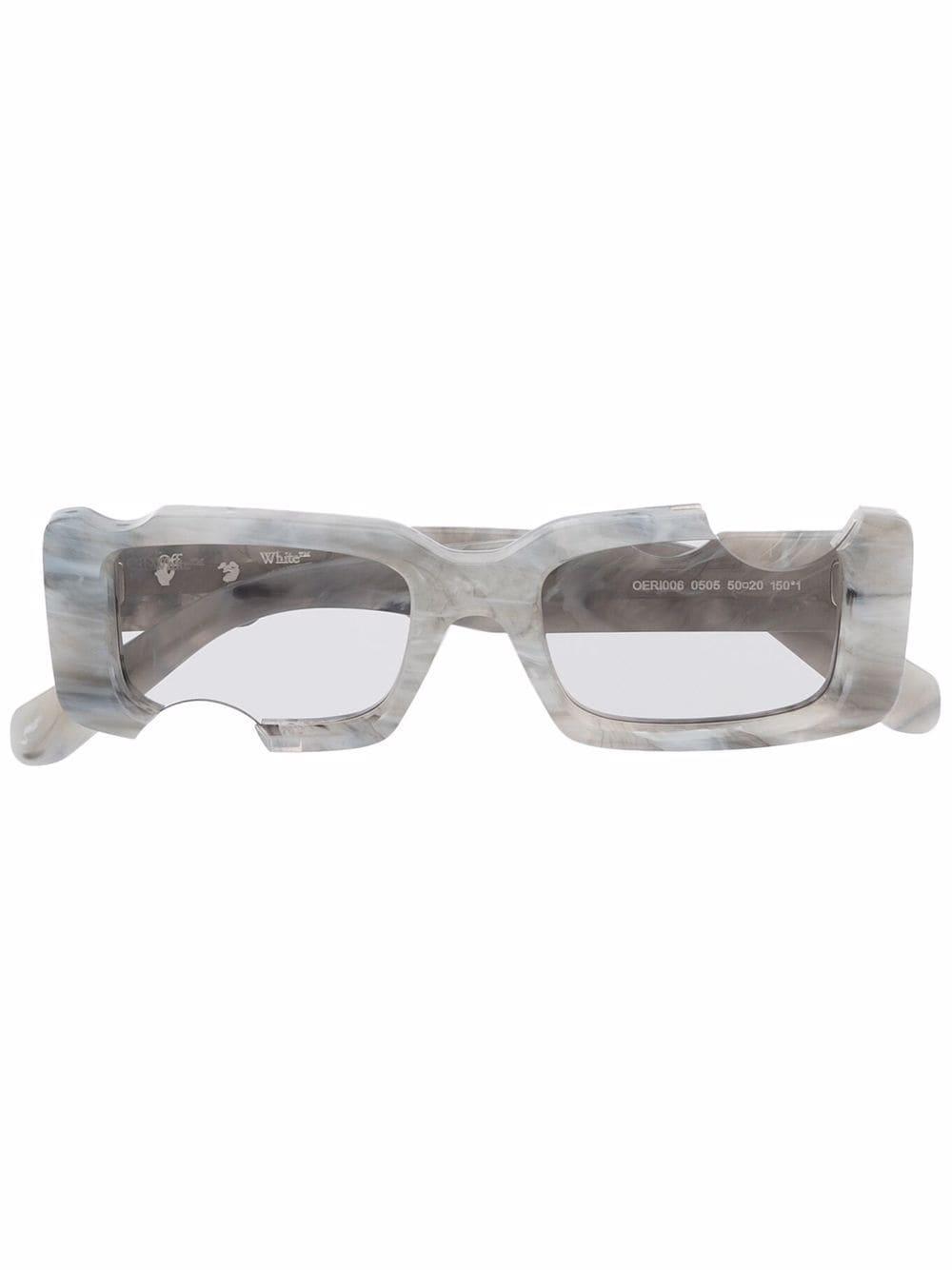 Off-White c/o Virgil Abloh Cady Rectangle-frame Sunglasses in Gray | Lyst