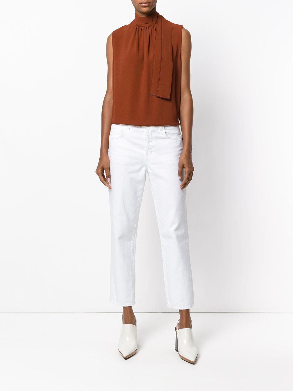 Lyst Joseph Sleeveless Blouse in Brown