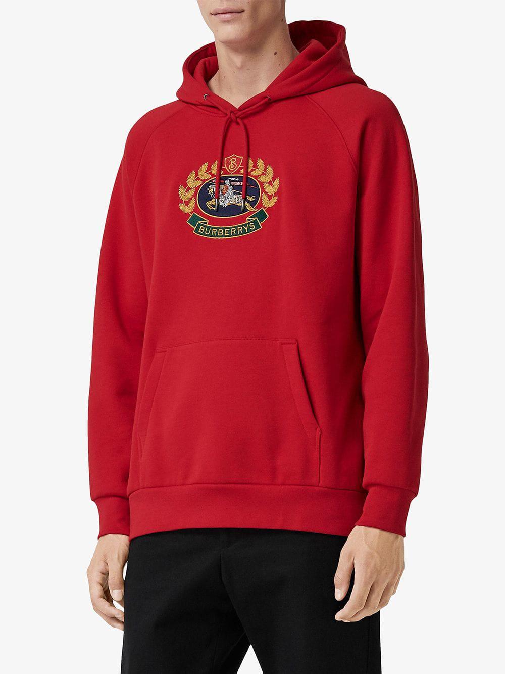 burberry sweatshirt red
