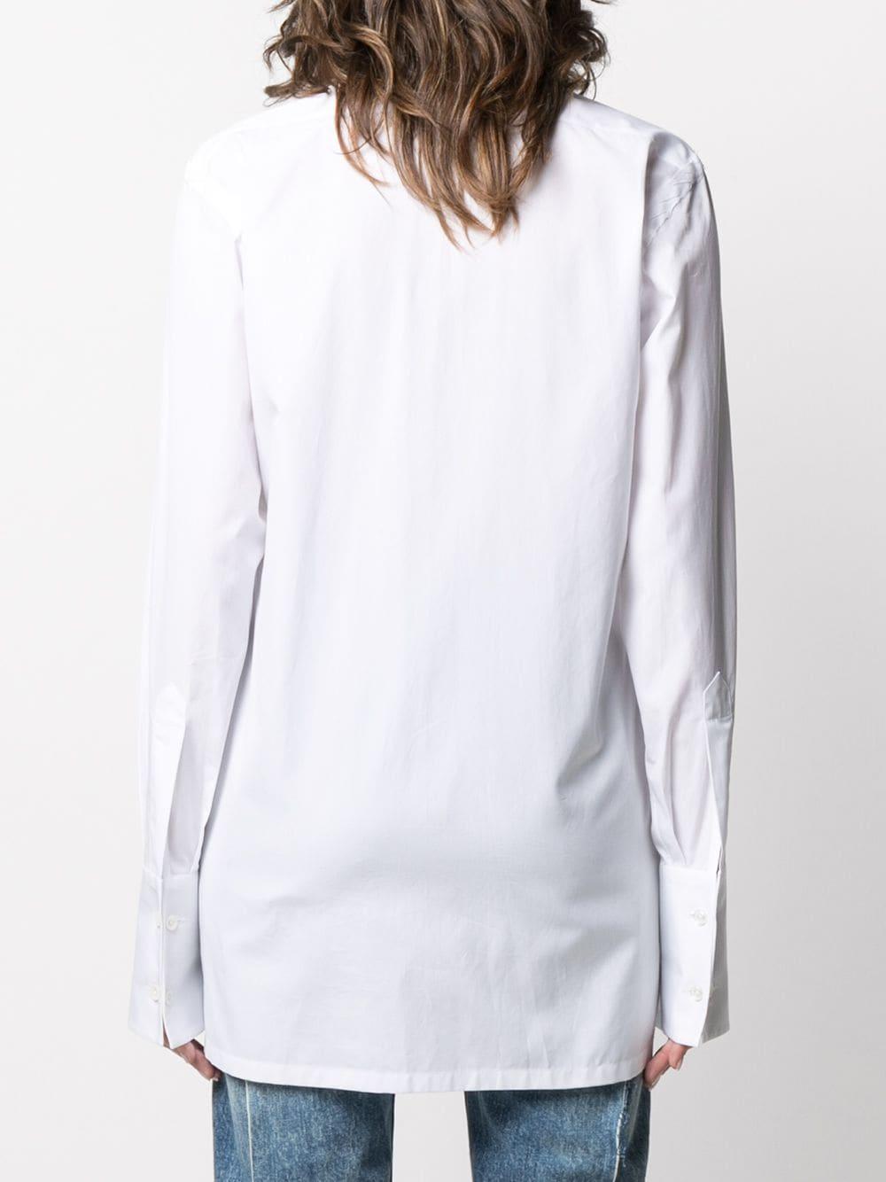 Maison Margiela Button-up Shirt in White - Lyst