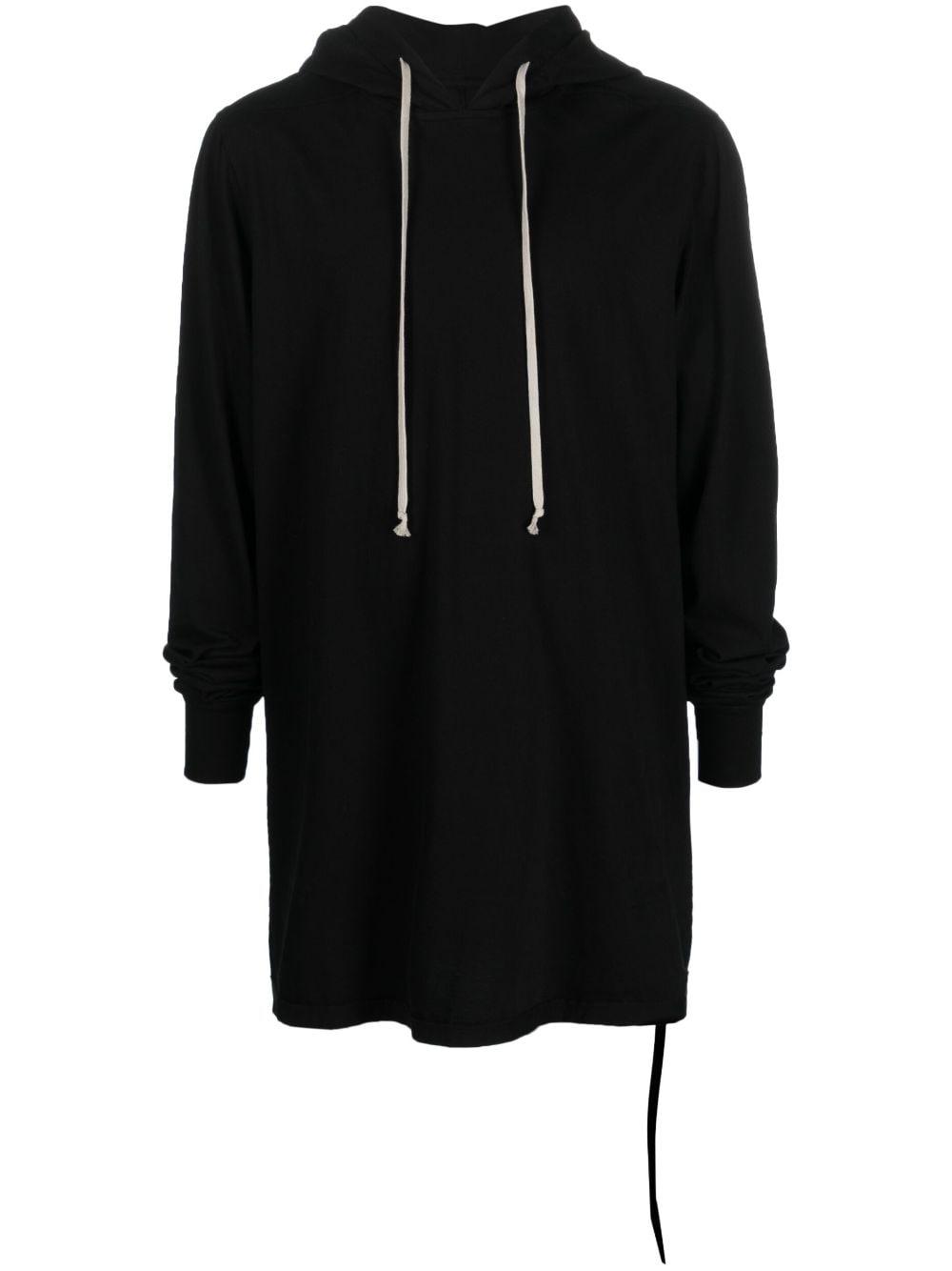 Black longline hoodie mens hotsell