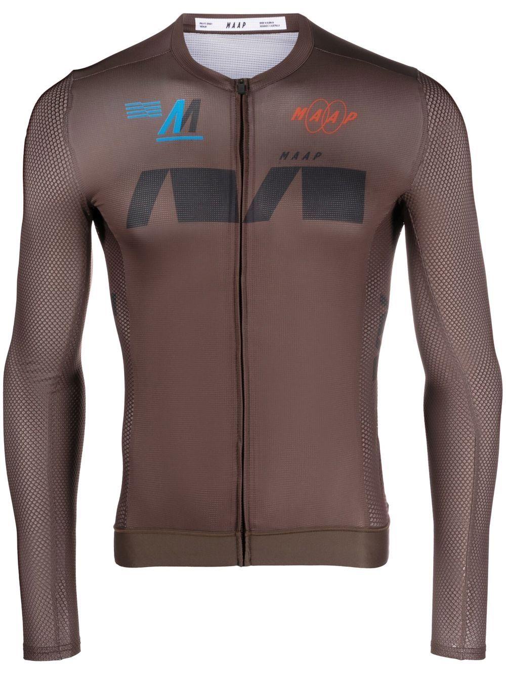 MAAP Trace Pro Air Ls Cycling Top in Brown for Men | Lyst