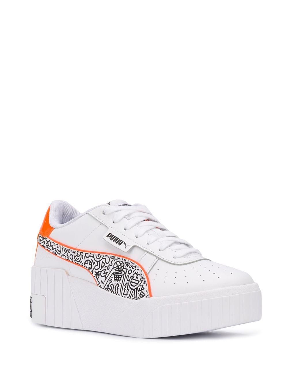 puma x mr doodle cali wedge women's trainers