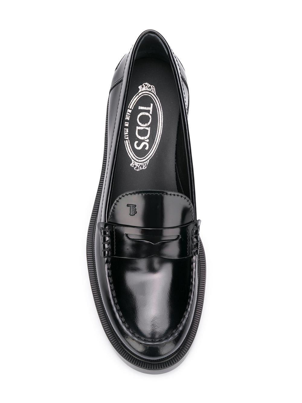tod's heeled loafers