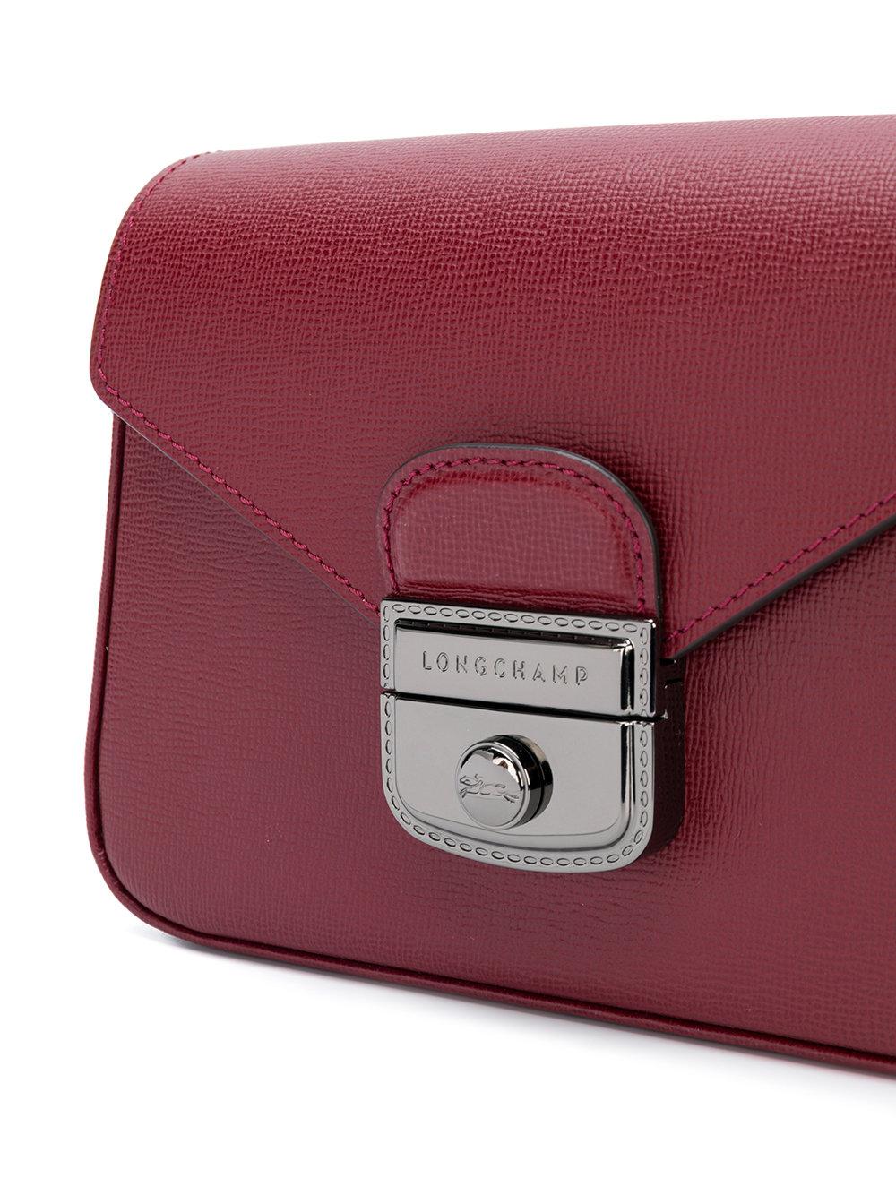 Sac à main Le Pliage Héritage Longchamp en coloris Rouge | Lyst