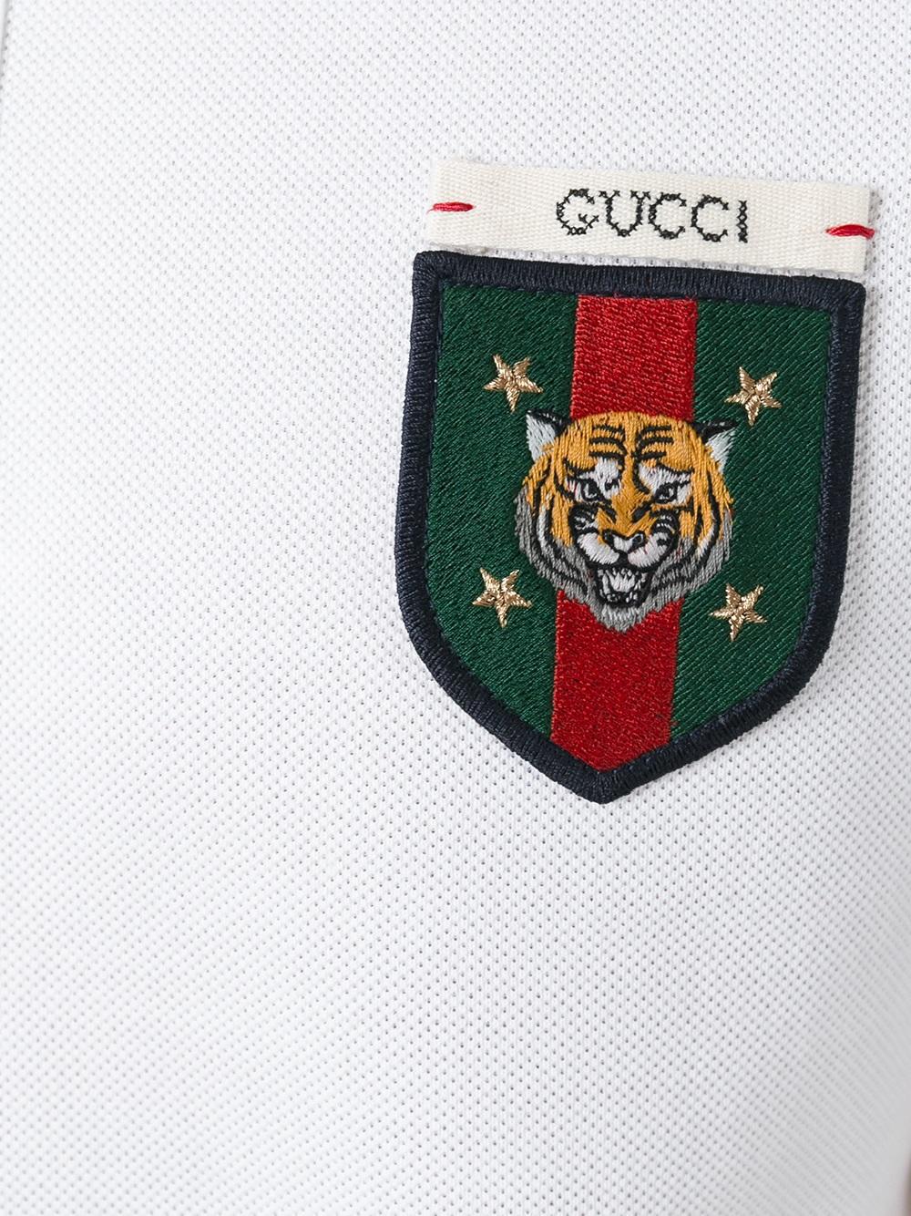 gucci crest polo