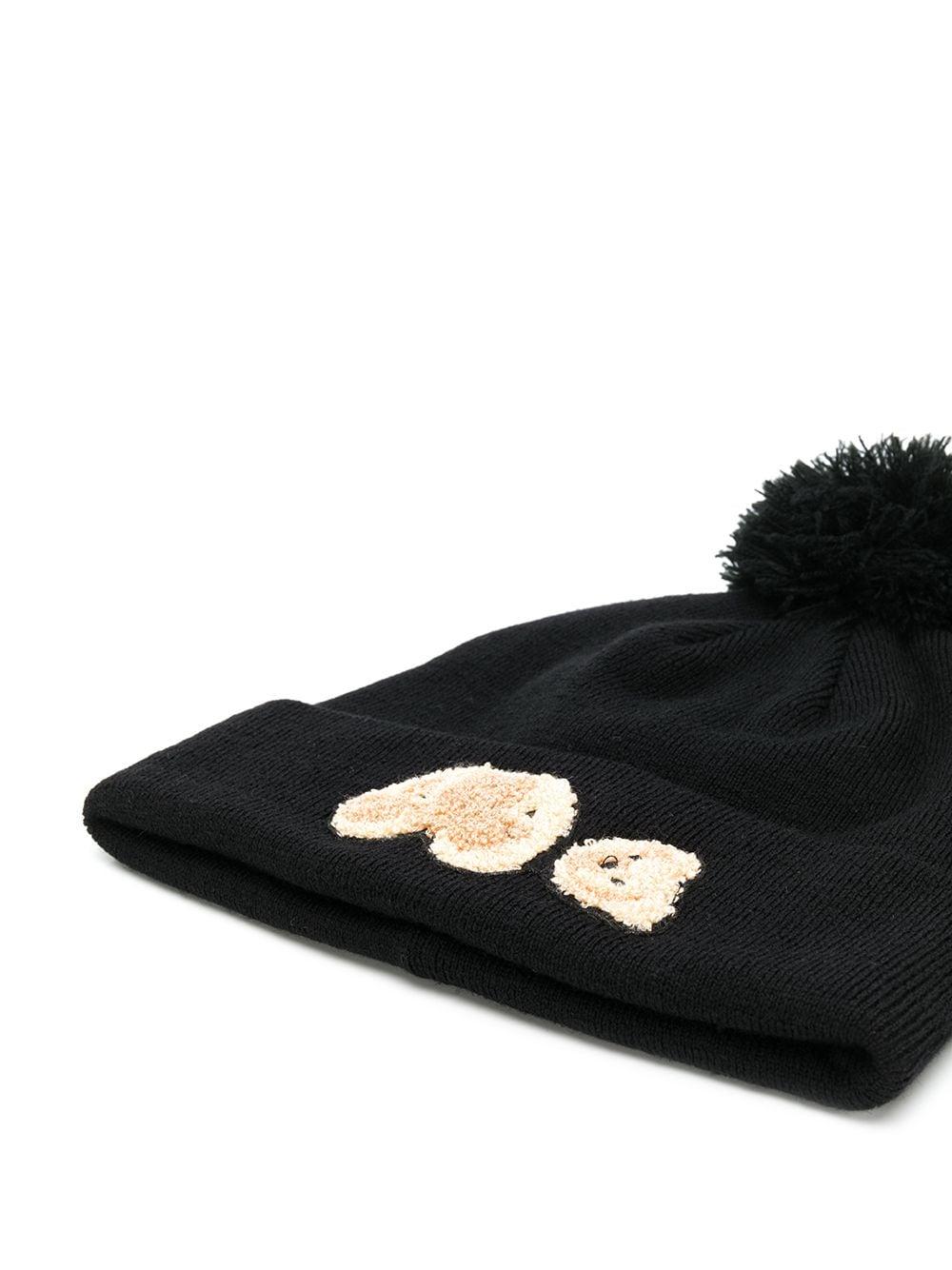 Palm Angels Wool Teddy Bear Bobble Hat 