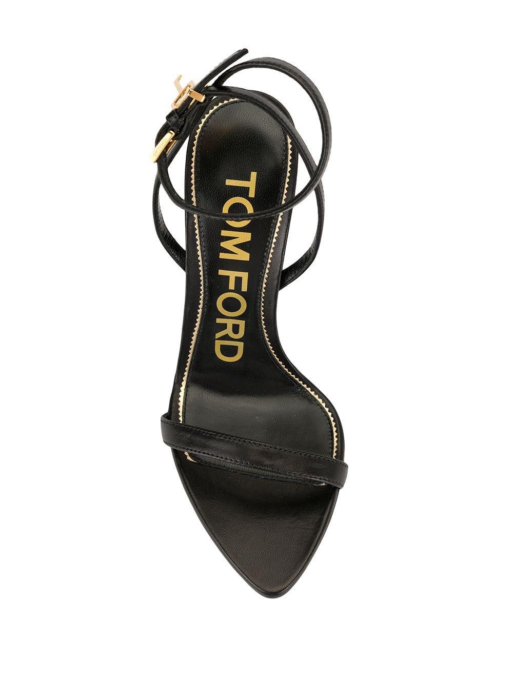 Tom Ford Padlock Charm Sandals in Black Lyst