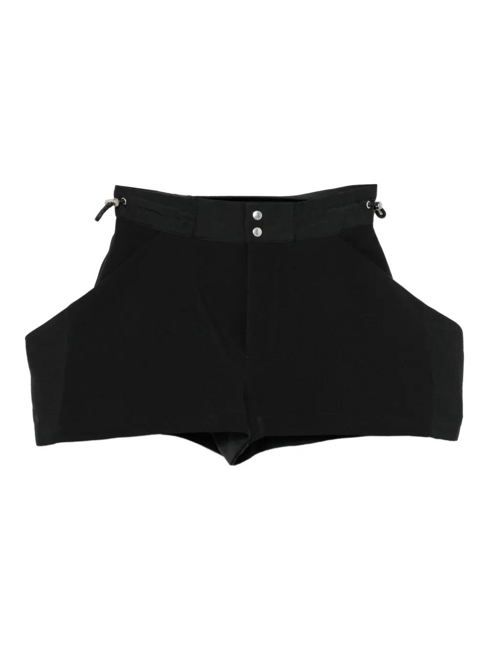 【送料&関税込】Sacai Flounced Shorts Sacai drawstring-waist Denim Shorts | Blue | FARFETCH