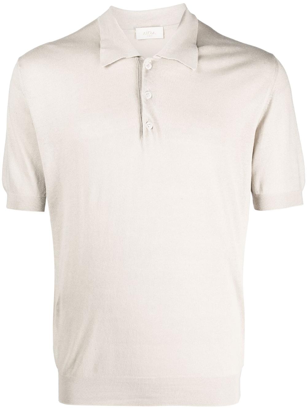 Altea Plain Polo Shirt in Natural for Men | Lyst