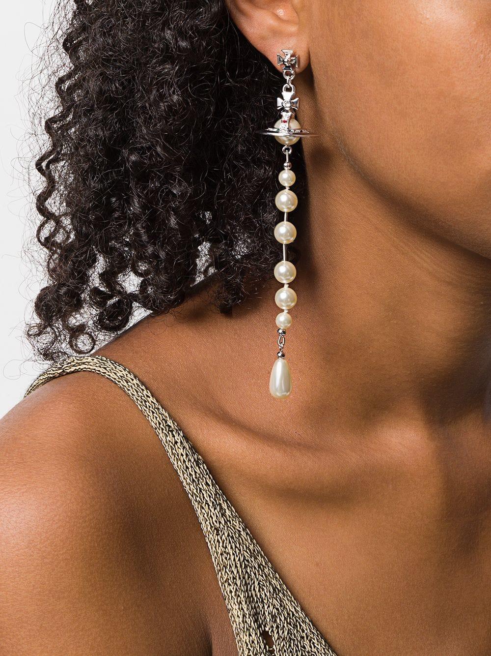 Vivienne Westwood Broken Pearl Drop 