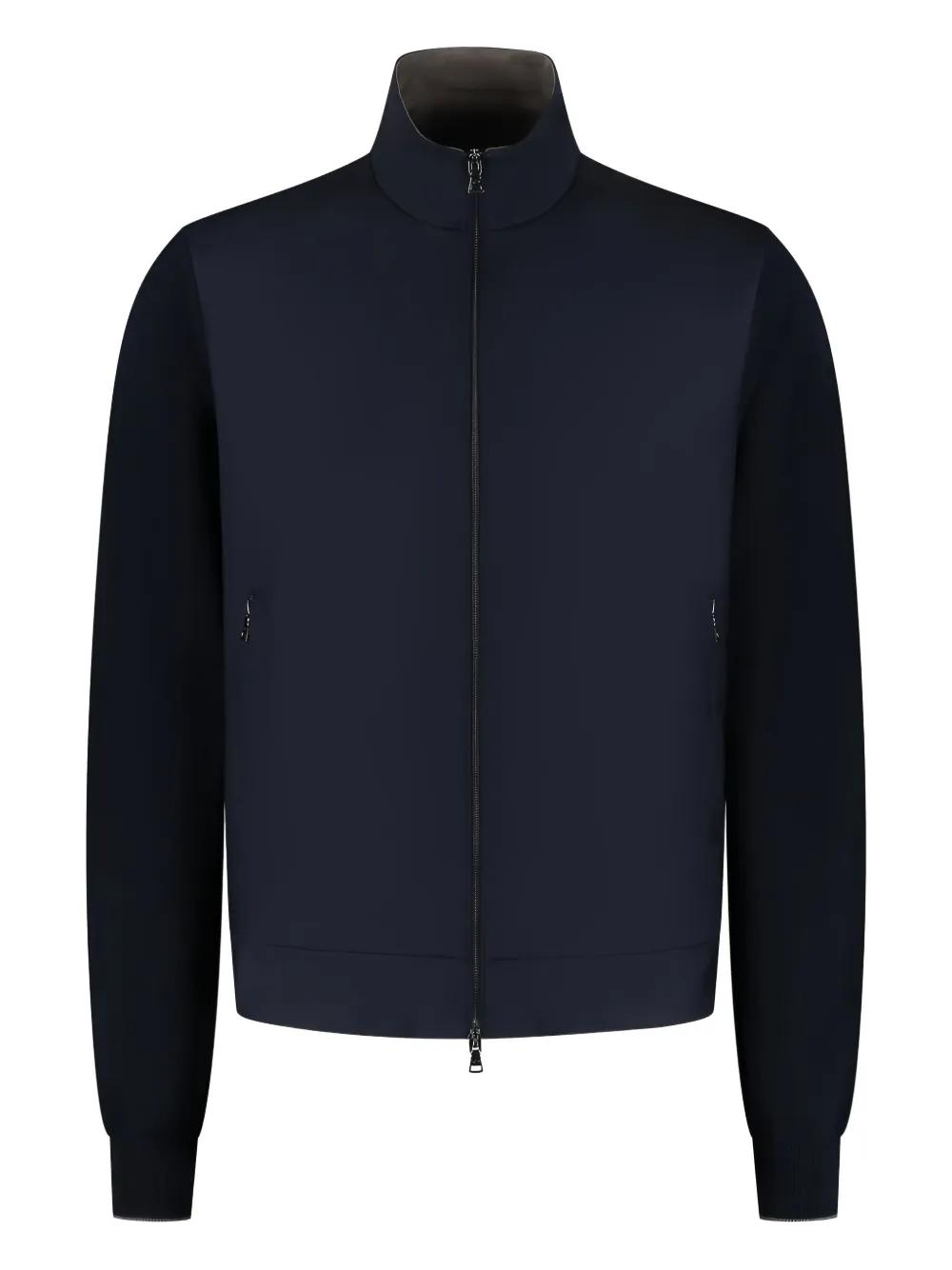 お値下げ！Paul&shark ジャケット Paul & Shark zip-front stand-collar Jacket | Blue | FARFETCH