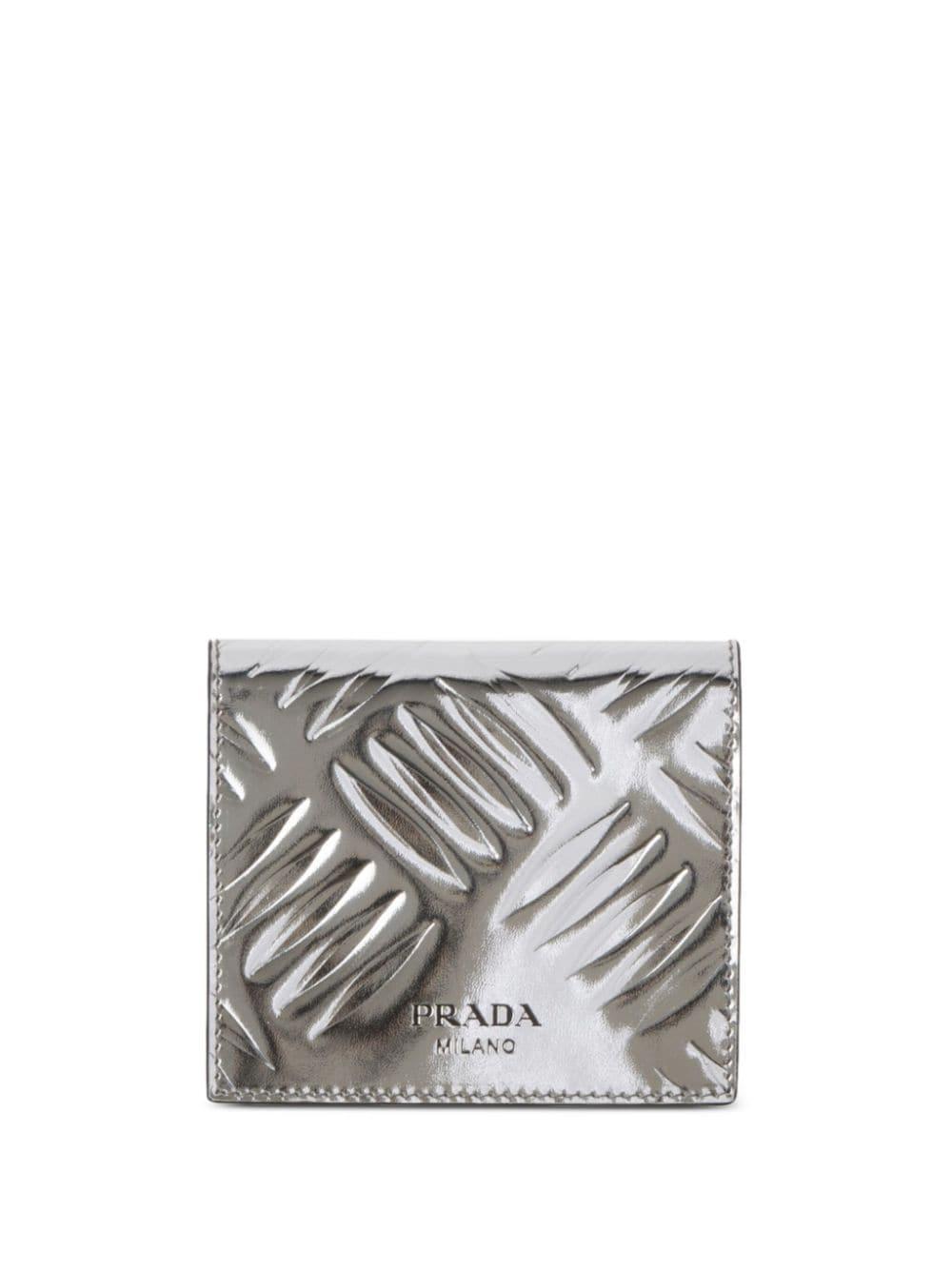 Shop PRADA 2023 SS Saffiano Leather Badge Holder