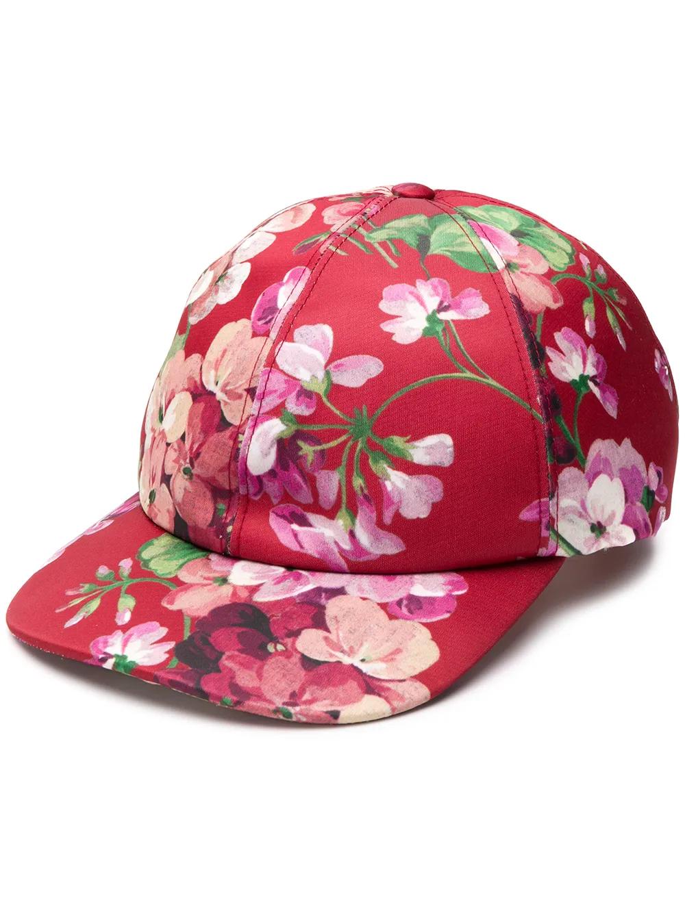Gucci Floral Print Cap in Pink Lyst UK - Technical View