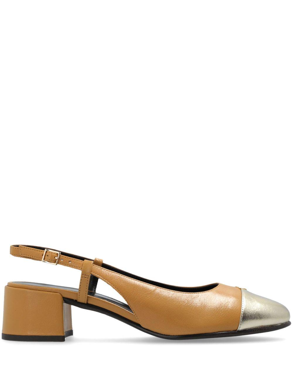 Tory Burch レディース ブラウン スリングバック パンプス ヒール