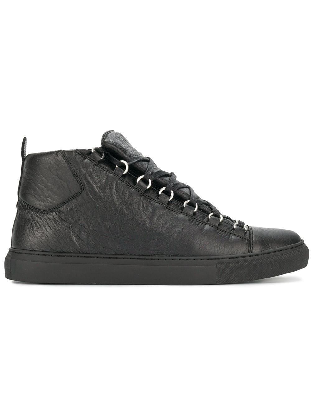 Balenciaga Arena High-top Leather Trainers in Black for | Lyst Canada