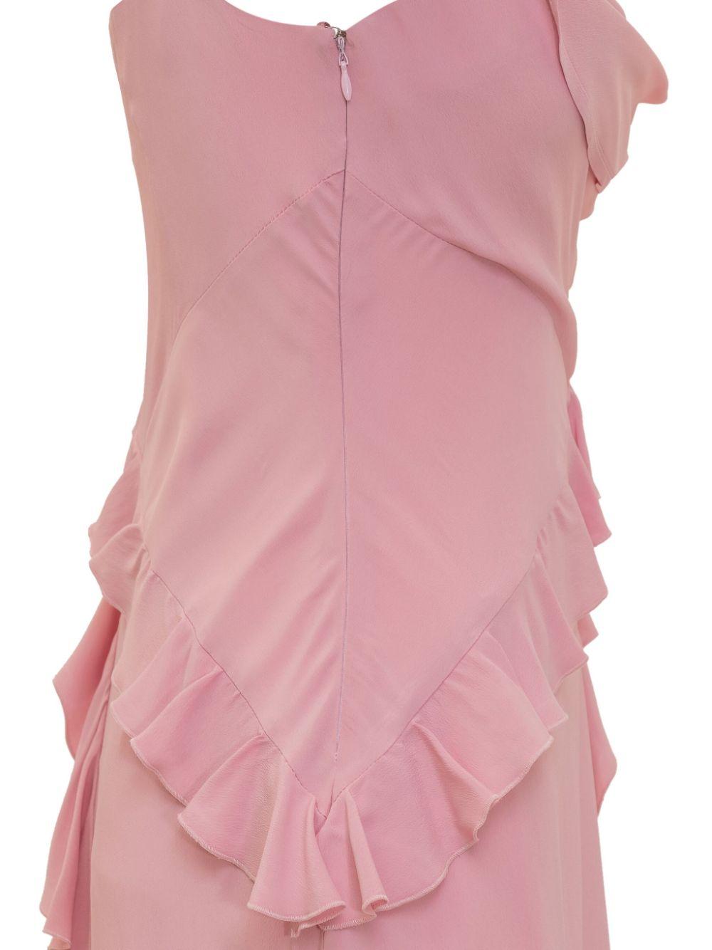 MSGM Ruffled Midi Dress in Pink Lyst UK