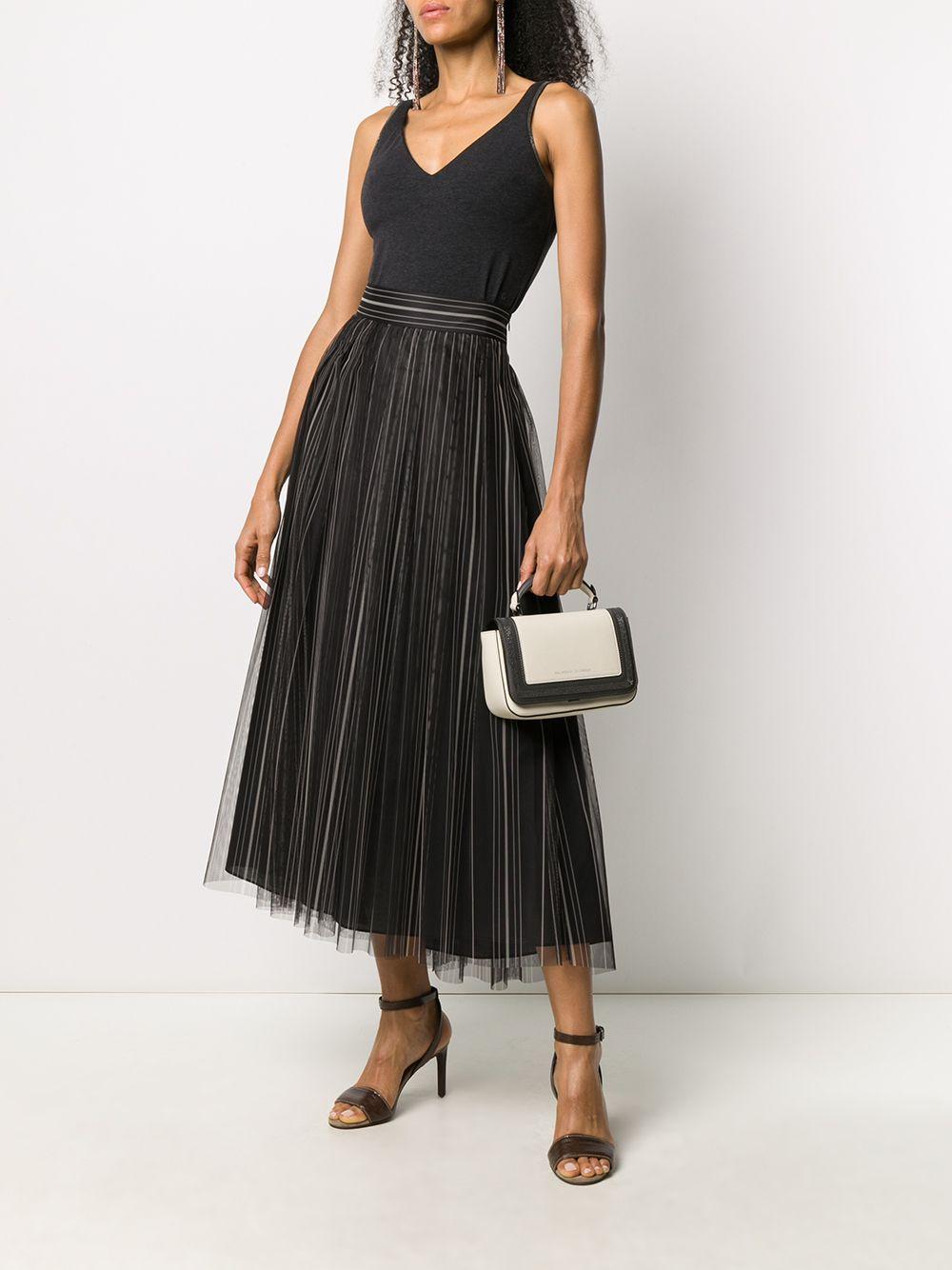 brunello cucinelli tulle skirt