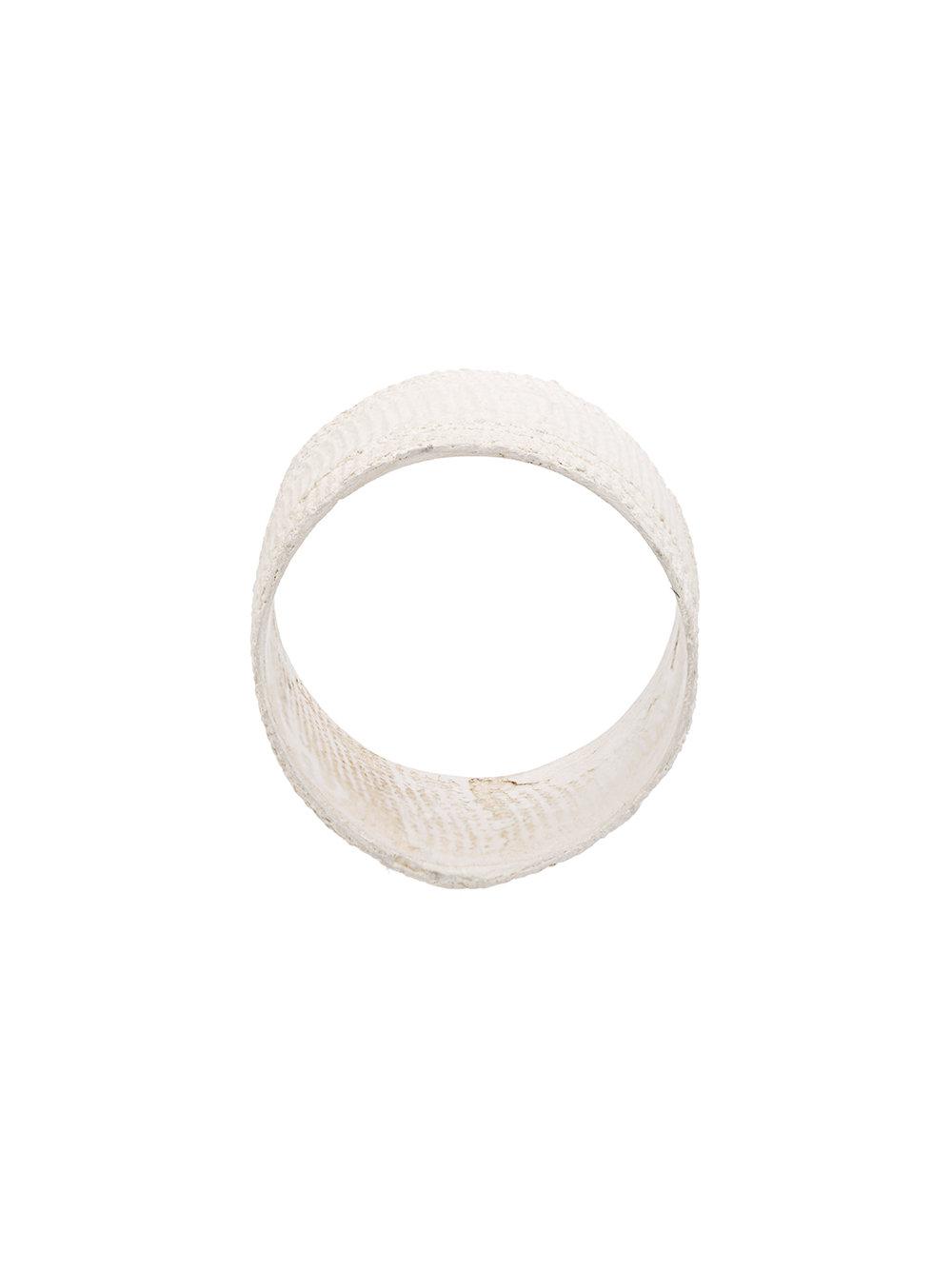 Detaj Bandage Ring in White | Lyst