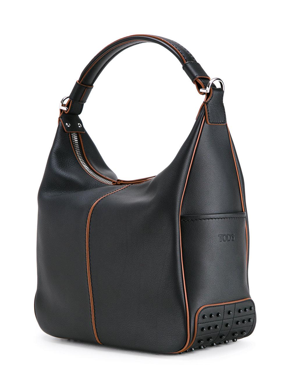 tod's pocket medium leather shopper